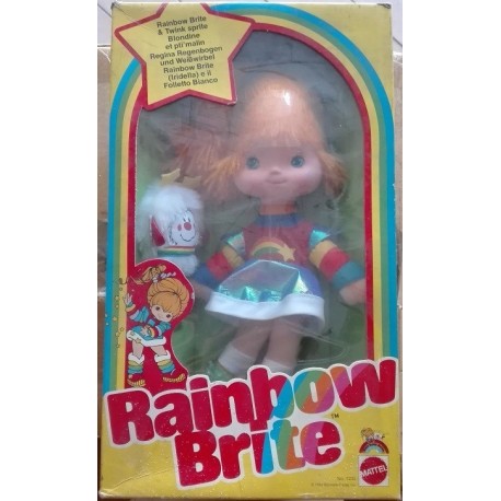 Bambola Iridella e folletto bianco Rainbow Brite & Twink Sprite 1983