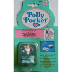 Polly Pocket anello Dinkie sul delfino 1990