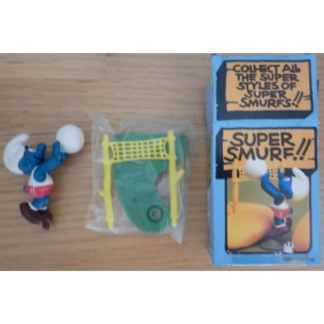 4.0223 40223 Schleich Peyo Super Smurf Puffo giocatore pallavolo 1981