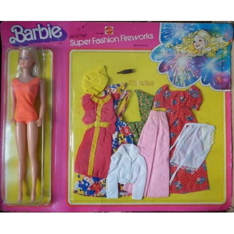 Barbie con vestiti Super Fashion fireworks 1976