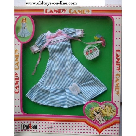 Vestito righe azzurre per Bambola Candy Candy