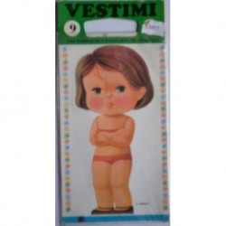 Vestimi bambolina di carta con vestiti da ritagliare 1973