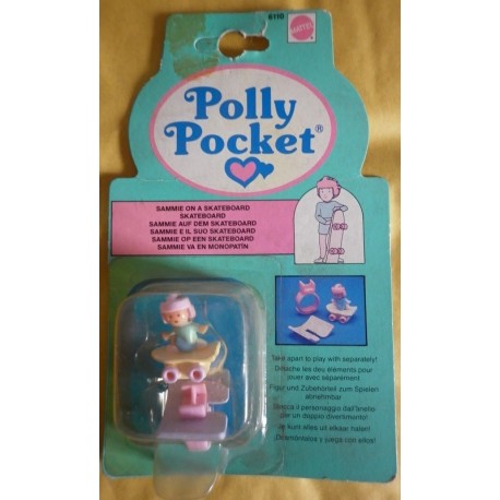 Polly Pocket anello Sammie e il suo skateboard 1990