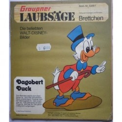 Walt Disney personaggio Zio Paperone traforo in legno