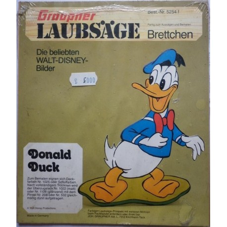 Walt Disney personaggio Paperino traforo in legno