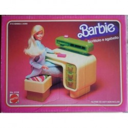 Barbie Dream Furniture scrittoio e sgabello 1978