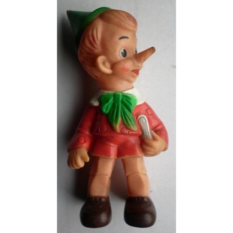Pupazzo Pinocchio gomma Ledraplastic - Oldtoys on line