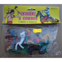 Soldatini Luca Cowboys a cavallo 1/32