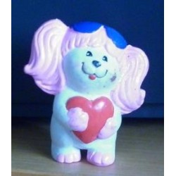 Poochie personaggio miniatura con cuore 1986