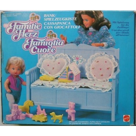 Famiglia Cuore Heart Family - Cassapanca con giocattoli