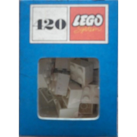 Lego 420 brick 2x2 bianchi 1966