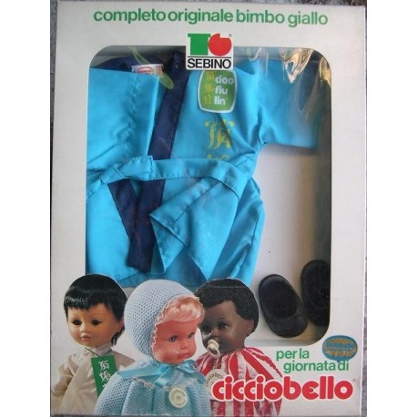 Completo Bimbo Giallo per bambola Cicciobello giapponese