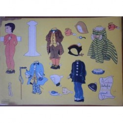 Bambola di carta con vestiti di carnevale Ed. Carroccio 1