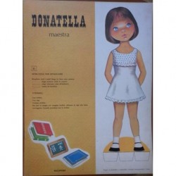 Malipiero bambola di carta Donatella maestra 1969