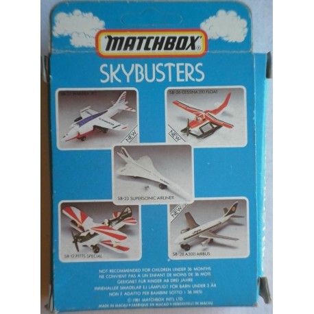 Matchbox Skybuster Harrier Jet aereo 1981