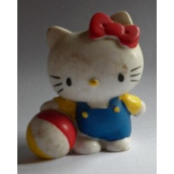 Sanrio miniatura pupazzo Hello Kitty con palla vintage