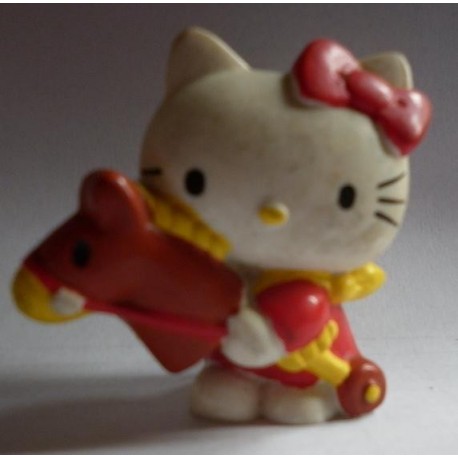 Sanrio miniatura pupazzo Hello Kitty con cavalluccio vintage