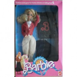 Barbie bambola cavallerizza Show 'n ride 1988