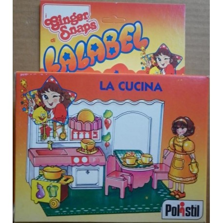 Polistil bambola Lalabel playset cucina 1981