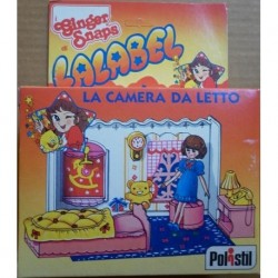 Polistil bambola Lalabel playset camera letto 1981
