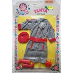 Cappotto grigio per bambola Tanya principessa dei fiori