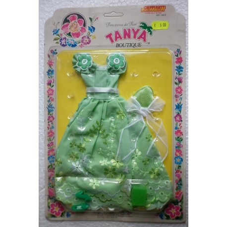 Vestito da sera verde per bambola Tanya principessa dei fiori