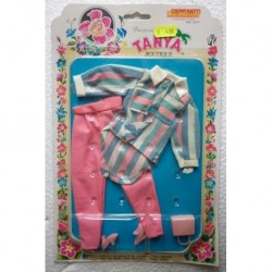 Completo rosa e azzurro per bambola Tanya Principessa dei fiori