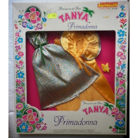Vestito da sera giallo per bambola Tanya Primadonna
