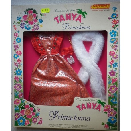 Vestito da sera rosso per bambola Tanya Primadonna