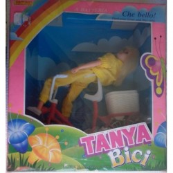 Bambola Tanya in bicicletta