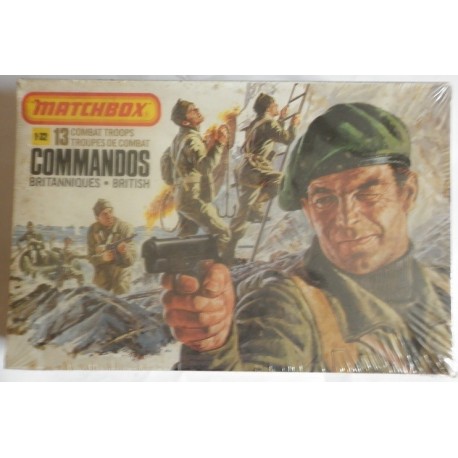Matchbox soldatini commandos inglesi 1/32 1978