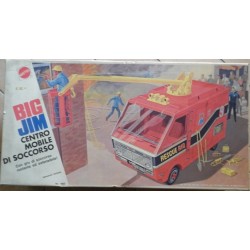 Mattel Big Jim camion pompieri centro mobile di soccorso 1975