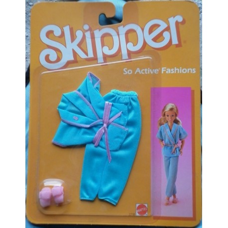 Barbie vestito Skipper So Active fashion pigiama 1985