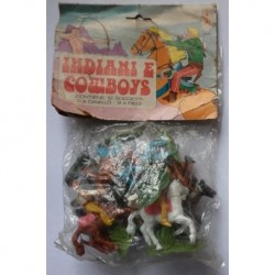 Ceppiratti soldatini Indiani e Cowboys 1/32