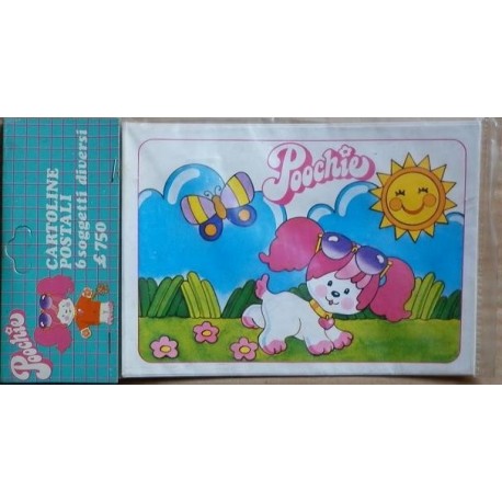 Poochie 6 cartoline postali 1983