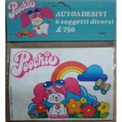 Poochie set 6 autoadesivi 1983